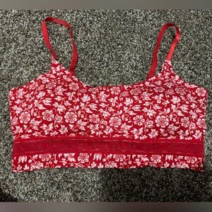 Red floral Lucky Brand bralette